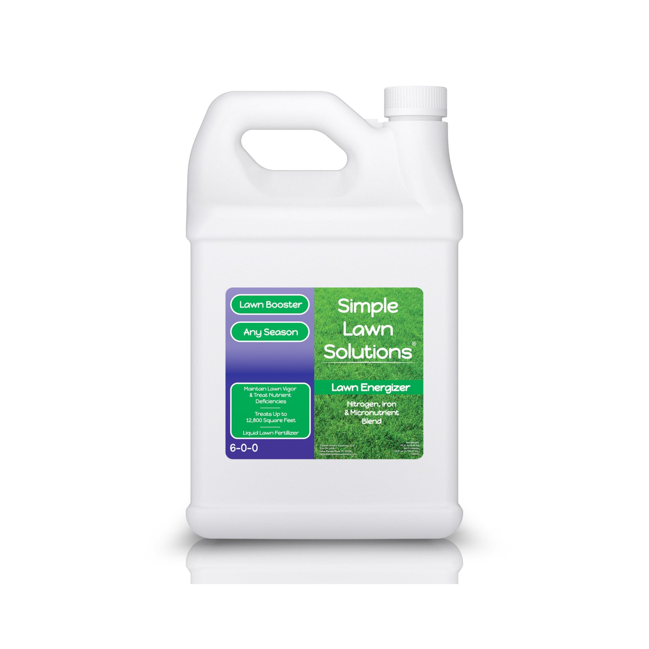 Simple Lawn Solutions Lawn Booster: Lawn Energizer Iron & Nitrogen Blend (1 Gallon)