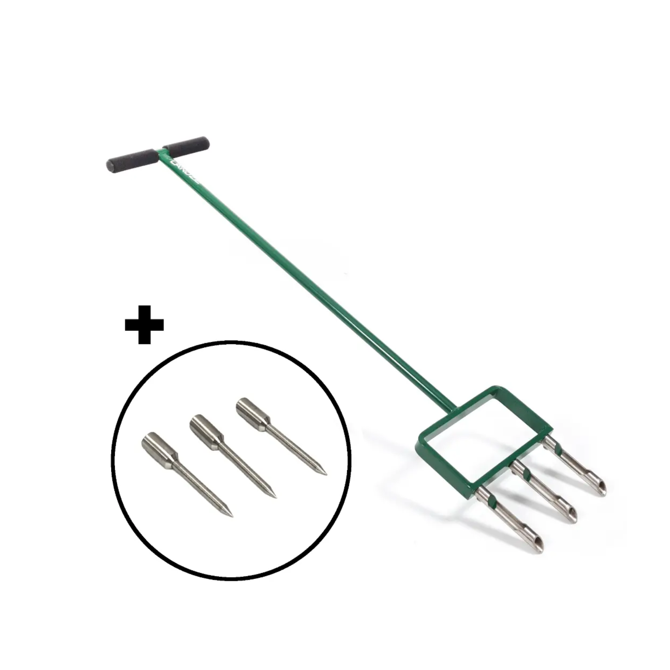 Landzie Hollow and Spike Tine Lawn Aerator Set