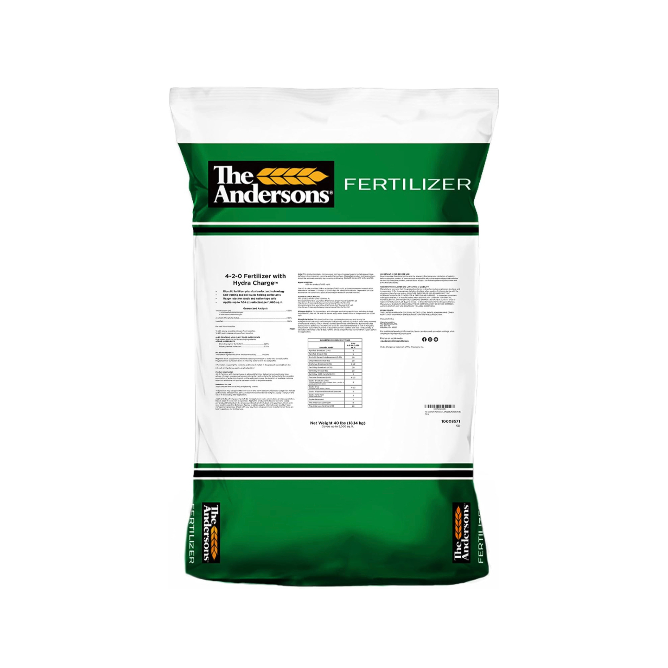 The Andersons HYDRA CHARGE™ BIOSOLID FERTILIZER PLUS SURFACTANT 4-2-0