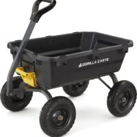 Gorilla Carts Heavy-Duty Poly Dump Cart 7 cu ft, 1200 lb Capacity