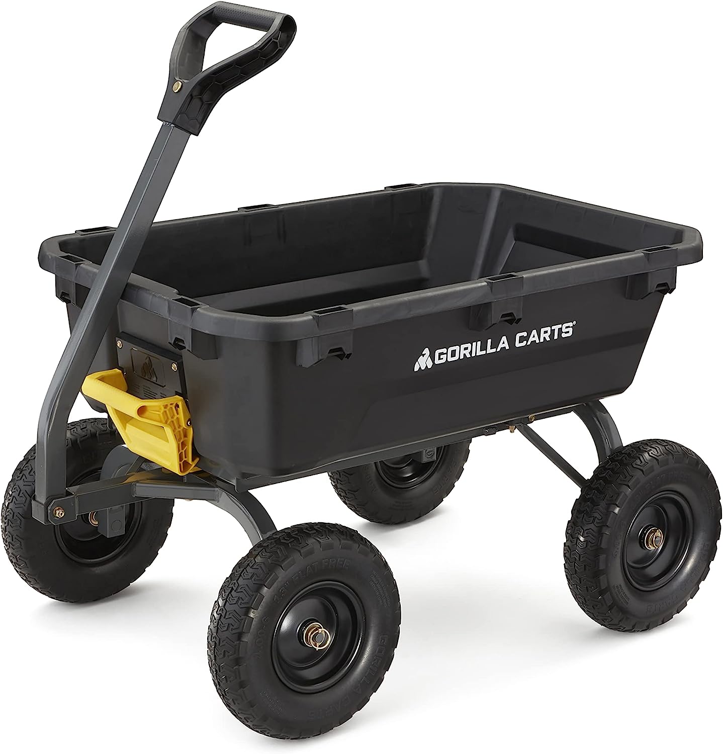 Gorilla Carts Heavy-Duty Poly Dump Cart 7 cu ft, 1200 lb Capacity