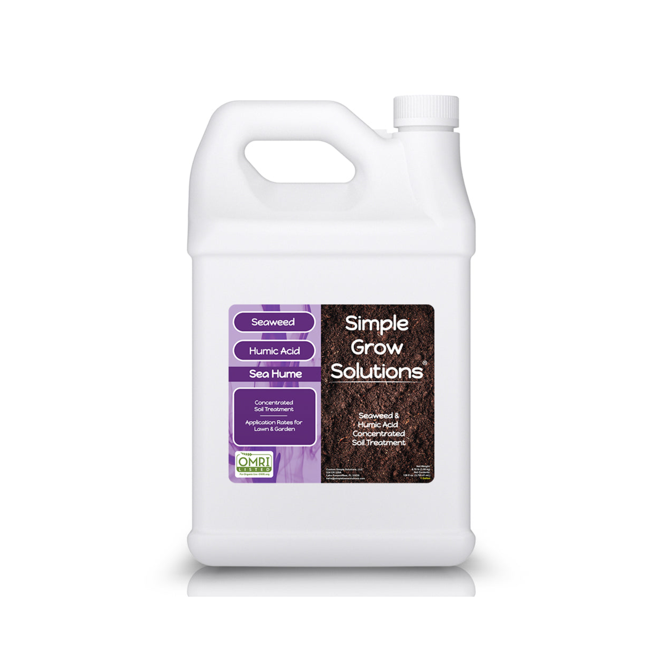 Simple Lawn Solutions Sea Hume: Organic 8% Seaweed & Humic Acid Formula (1 Gallon)